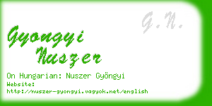 gyongyi nuszer business card